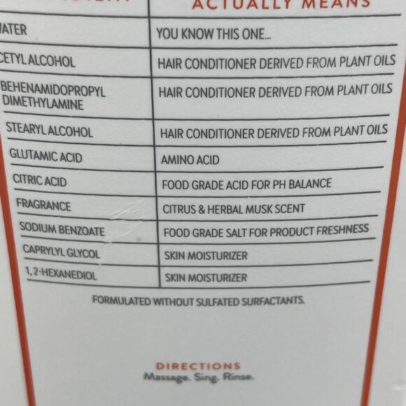 Native Hair Citrus & Herbal Musk Daily Clean Conditioner 16.5 FL oz. {27}. - Picture 6 of 9